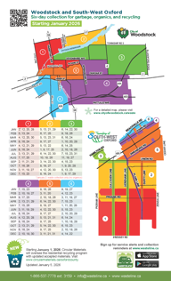 IMAGE of page 2 of waste collection schedule