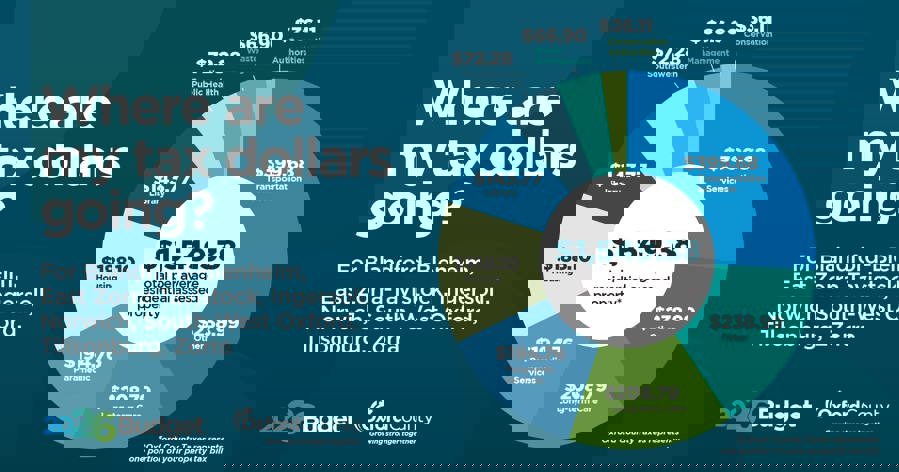 Where are my tax dollars going? A graph for residents of Blandford-Blenheim, East Zorra-Tavistock, Ingersoll, Norwich, South-West Oxford, Tillsonburg and Zorra