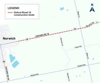 Oxford Road 18, Norwich construction map