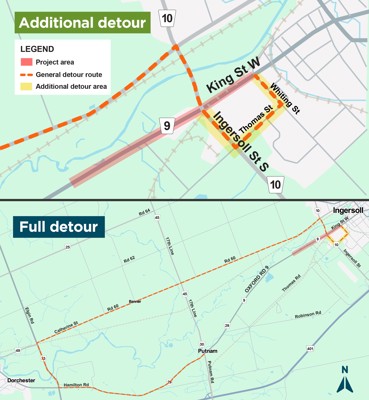 Oxford Road 9, Ingersoll - Construction maps
