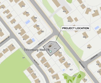 Tillsonburg Well7A water treatment facility - Project area