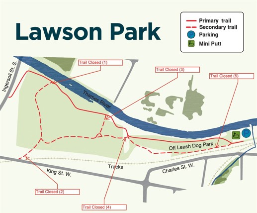 Lawson Park trail closure, Ingersoll