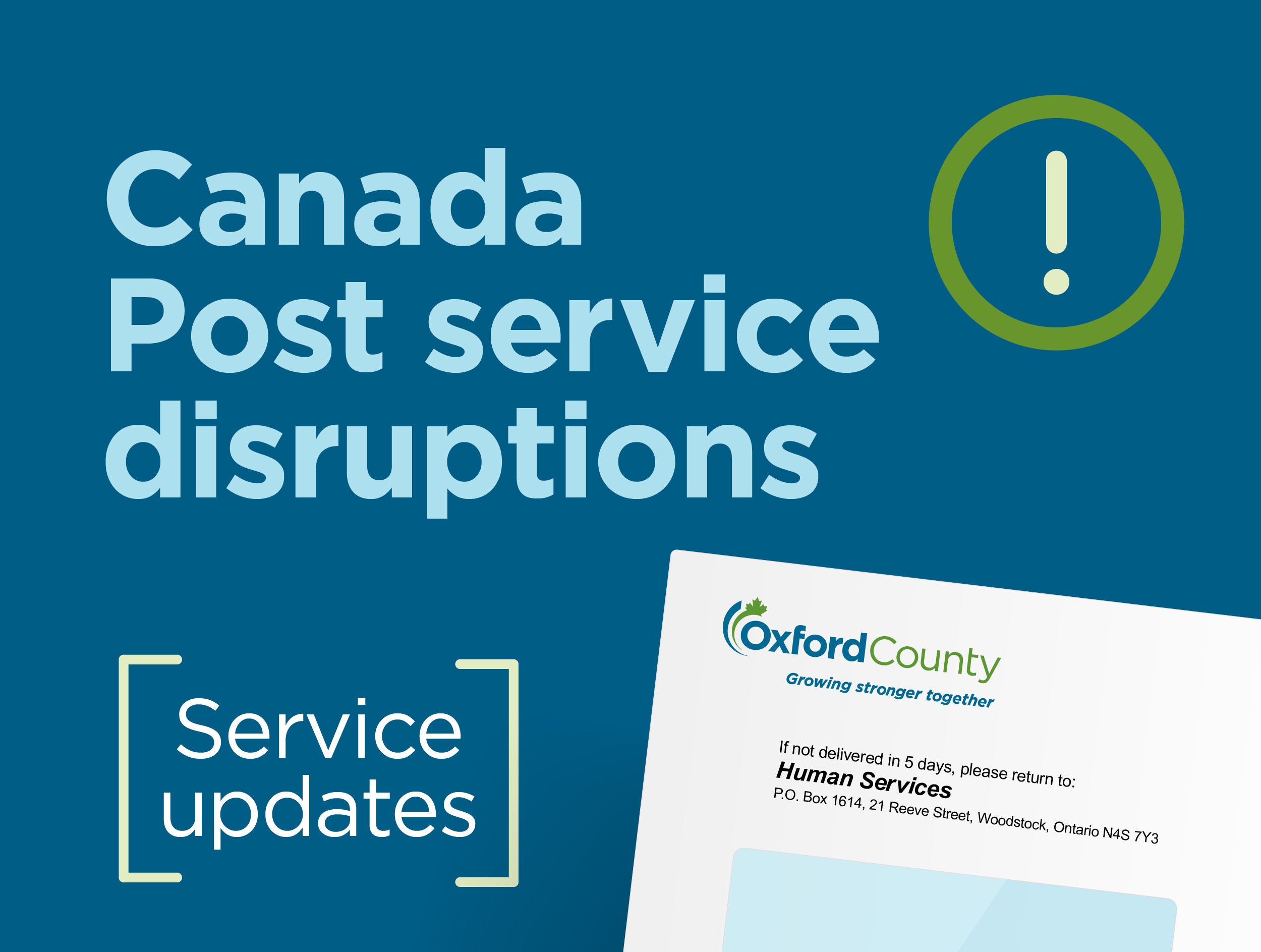 Canada Post service disruption