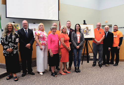 County Council with Art Gallery of Woodstock staff