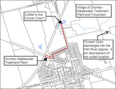 Drumbo Wastewater Treatment Plant map