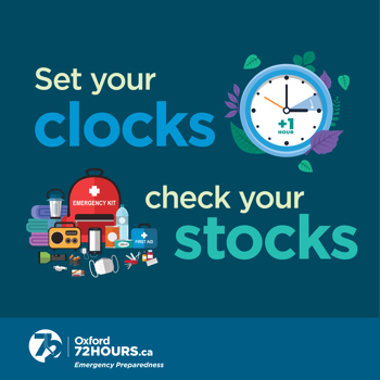 Set your clocks. Check your stocks