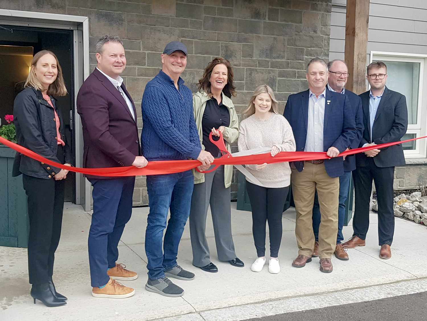 Ribbon cutting for the grand opening of Ingrid's Place