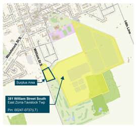 Tavistock surplus land map